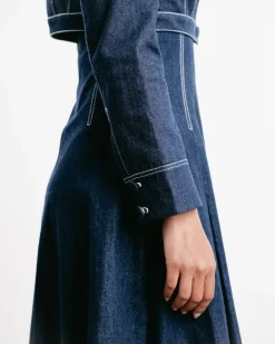 Aiste Cropped Denim Jacket