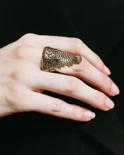 Alligator Head Ring