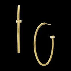 Amani Large Diamond Hoop Earrings
