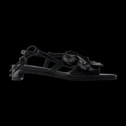 Arna Flower Sandals Black