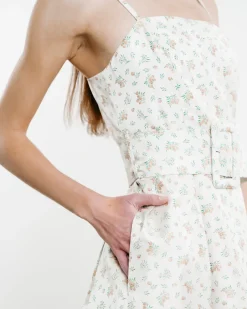 Artichoke Belted Jacquard Dress