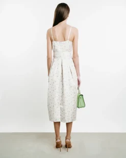 Artichoke Belted Jacquard Dress
