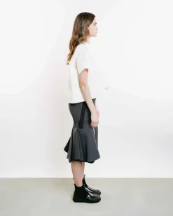 Asymmetric Midi Skirt