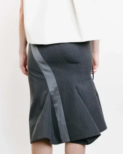 Asymmetric Midi Skirt