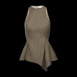 Asymmetric Peplum Top