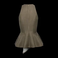 Asymmetric Peplum Top