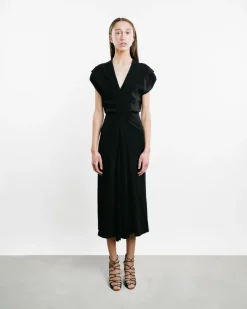 Banana-Cut Shift Dress