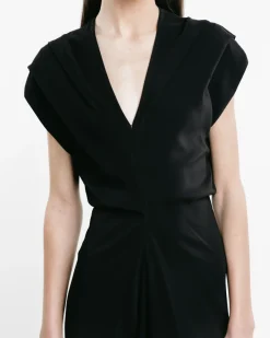 Banana-Cut Shift Dress