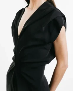 Banana-Cut Shift Dress