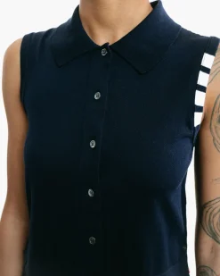 4-Bar Button-Down Vest