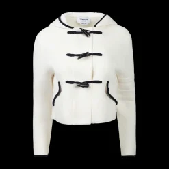4-Bar Cropped Duffle Jacket