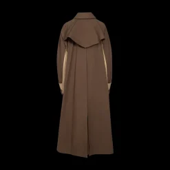 Belted Two-Tone Trench Coat