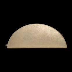 Big Half Moon Leather Clutch