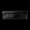 Black Gloss Python Tuxedo Clutch