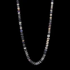 Black Opal Bead Necklace