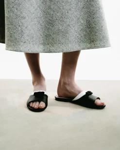Bow & Collar Claquette Sandals