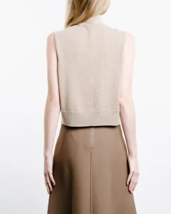 Cashmere Tie Sleeveless Tank
