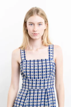 Checked Skater Dress