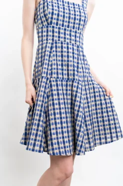 Checked Skater Dress