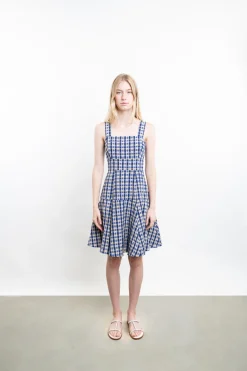 Checked Skater Dress
