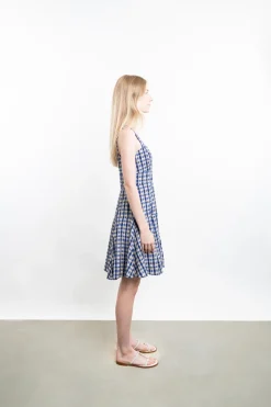 Checked Skater Dress
