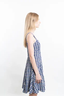 Checked Skater Dress