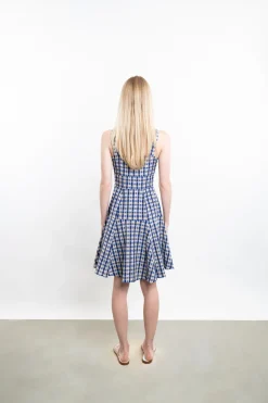 Checked Skater Dress