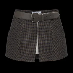 Checked Skirt Belt