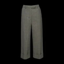 Checked Straight-Leg Trousers