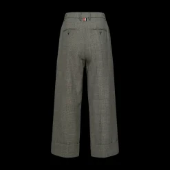 Checked Straight-Leg Trousers