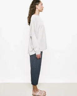 Chunky Boat Neck Linen Sweater