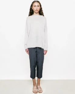 Chunky Boat Neck Linen Sweater