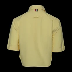 Classic Cropped Point-Collar Shirt