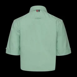 Classic Cropped Point-Collar Shirt