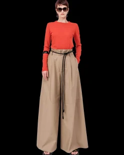 Cotton Wide Pants