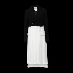 Cropped Blazer With Pleated Skirt