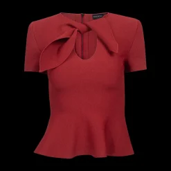 Crêpe Knit Cravat Top