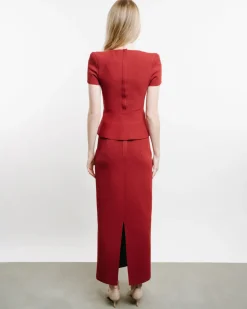 Crêpe Knit Pencil Skirt