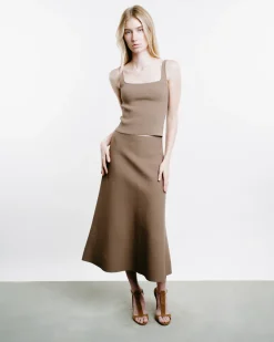 Crêpe Knit Square Camisole