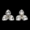 Crystal Flower Stud Earrings