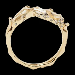 Crystal Quartz Wave Stackable Ring