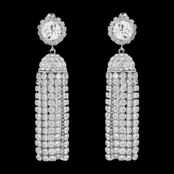 Crystal Tassel Earrings