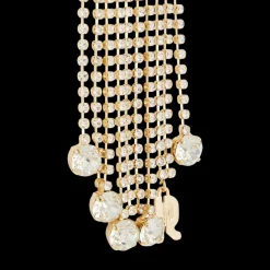 Crystal-Embellished Safety Pin Bag Charm