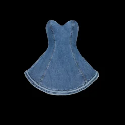 Denim Bustier Minidress