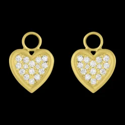 Diamond Heart Earring Charms