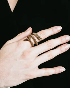 Diamond Meandering Mermaid Tail Ring