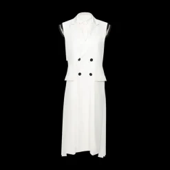 Double-Breasted Sleeveless Coat
