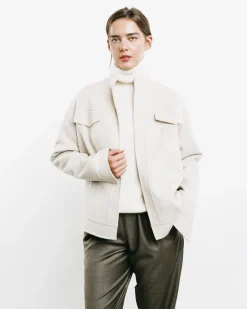 Double-Faced Cashmere Jean Jacket