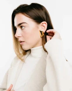 Eclisse Pink Gold Clip-On Earrings