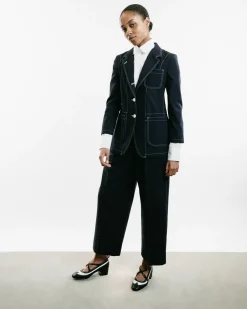 Elongated Patch Pocket Jacket